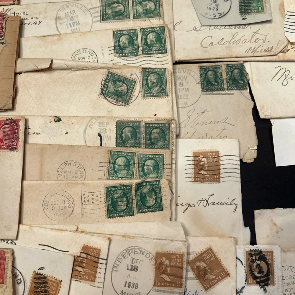 Vintage Stamped Envelopes Collection lot of 106 postmarked 1902-1960 - Picture 10 of 15